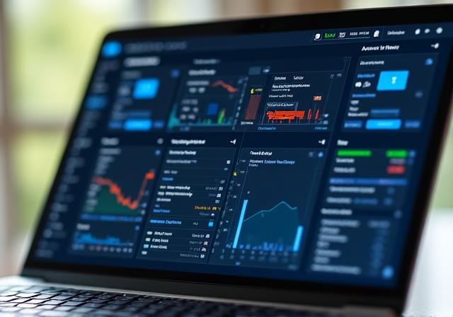Interfaccia moderna di una dashboard AI con notifiche in tempo reale